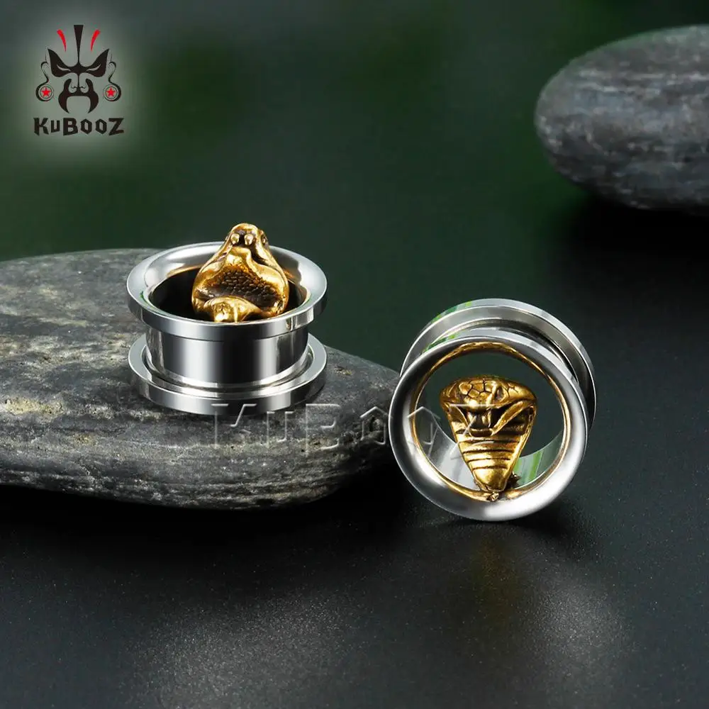 Серьги кобры KUBOOZ Из Нержавеющей Стали Для Пирсинга Ушей Новое поступление серьги