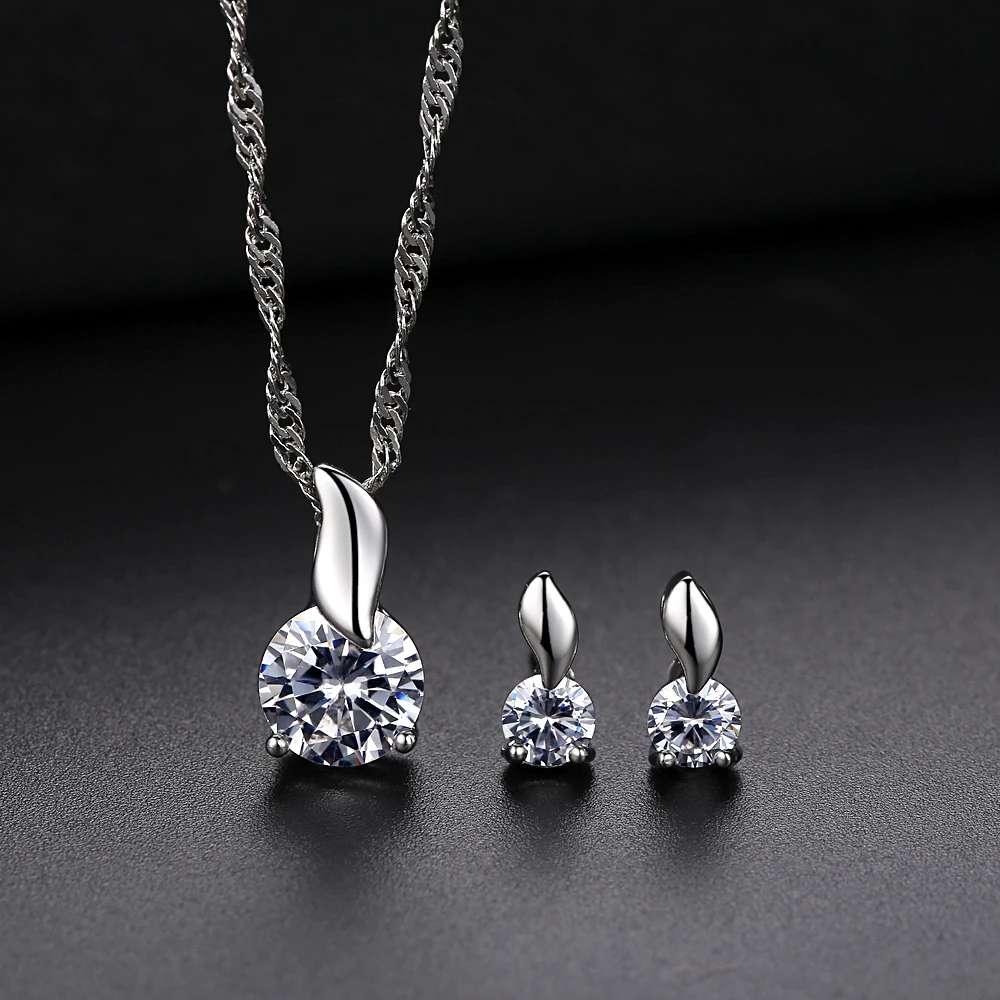 Роскошные серьги с кристаллами из фианита маленькие для женщин свадебные