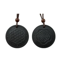 quantum energy necklaces pendant volcanic lava stone radiation protection charm health jewelries