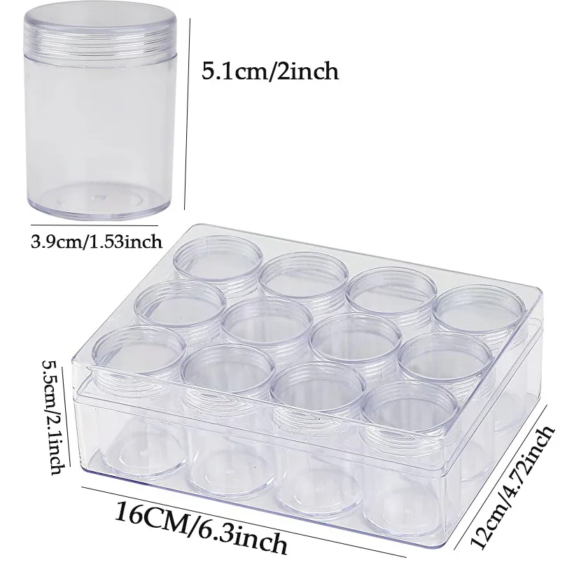 

Контейнеры для бусин, 30 шт., прозрачные