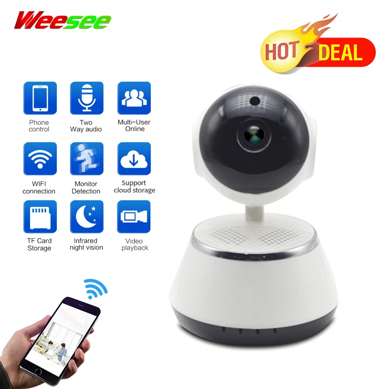 Weesee V380 720P P2P умный робот с ночным видением для малышей WIFI беспроводной