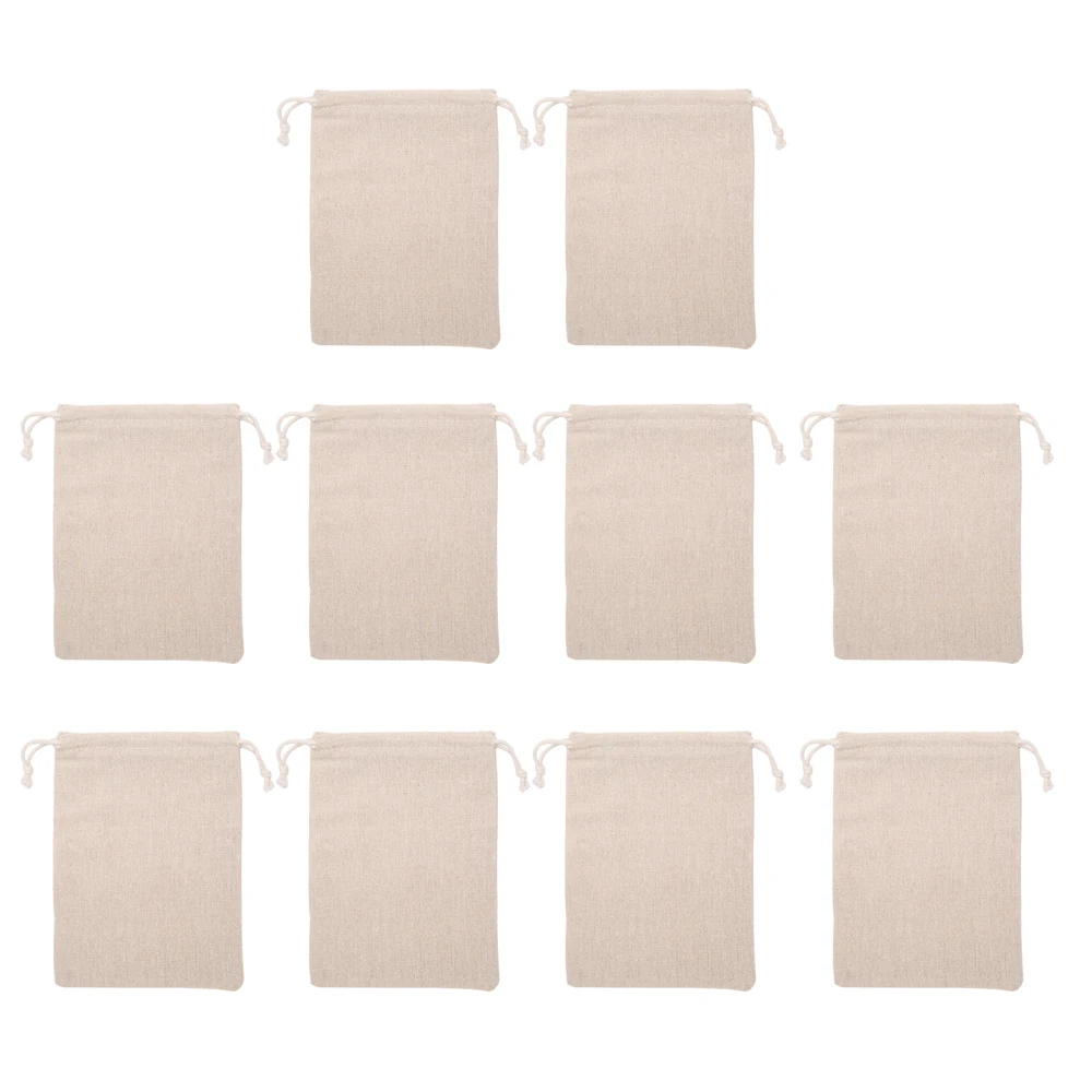10 шт. многофункциональные складные хлопковые пакеты на шнурке | Дом и сад