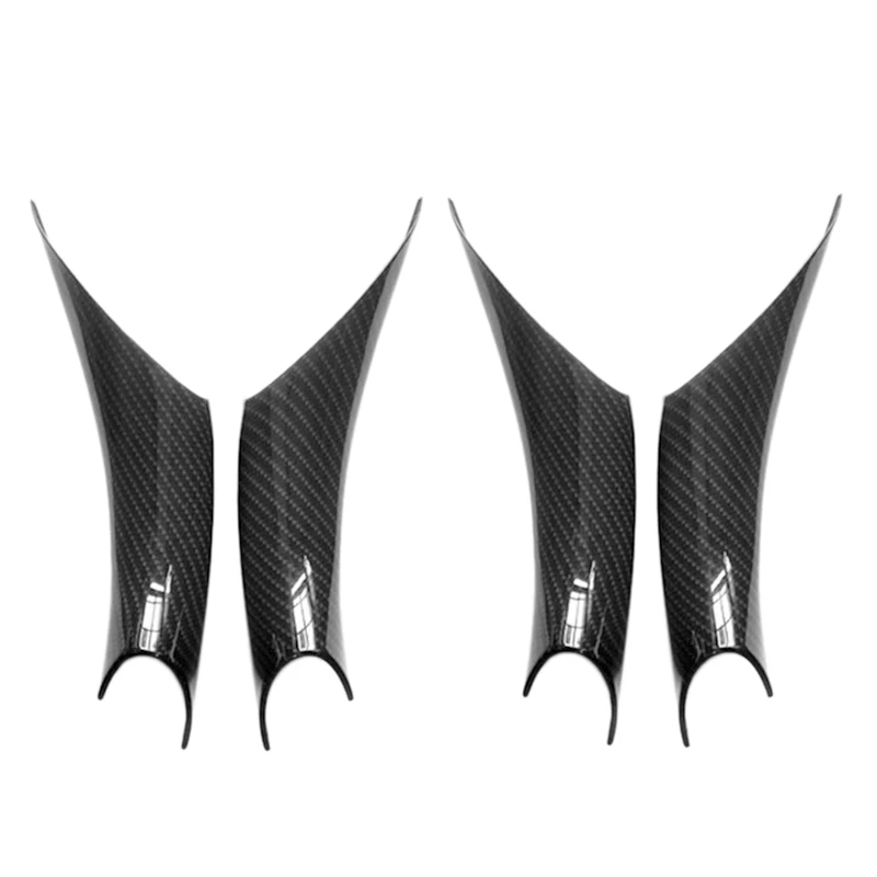 4 шт. Стайлинг автомобиля карбоновый стиль внутренняя дверная ручка защитная