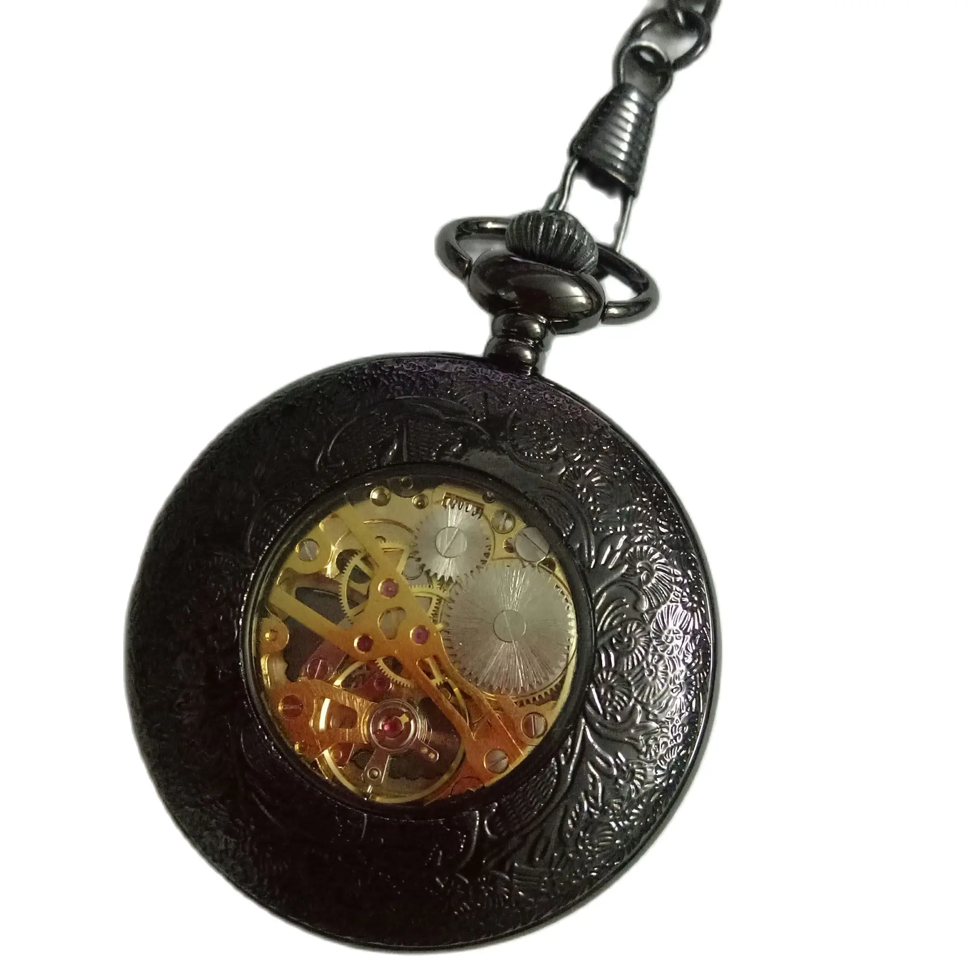 

Men's Watches Retro Roman Pocket Watch American Antique Large Thick Chain Pocket Watch Blue Word Men's Mechanical Pocket Watch