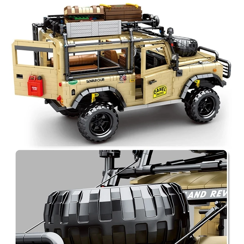 

Technique Off-Road Sports Lands Car Building Blocks MOC Speed Camel Trophy Vehicle Rovers Bricks DIY Toys Holiday Gifts for Kids