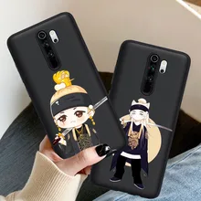 Agust D suga king cute kpop cartoon Black Silicone Phone case for Xiaomi Mi9TPro Redmi Note 5 7 8 8T 9 9S 10 K20 Pro Coque Funda