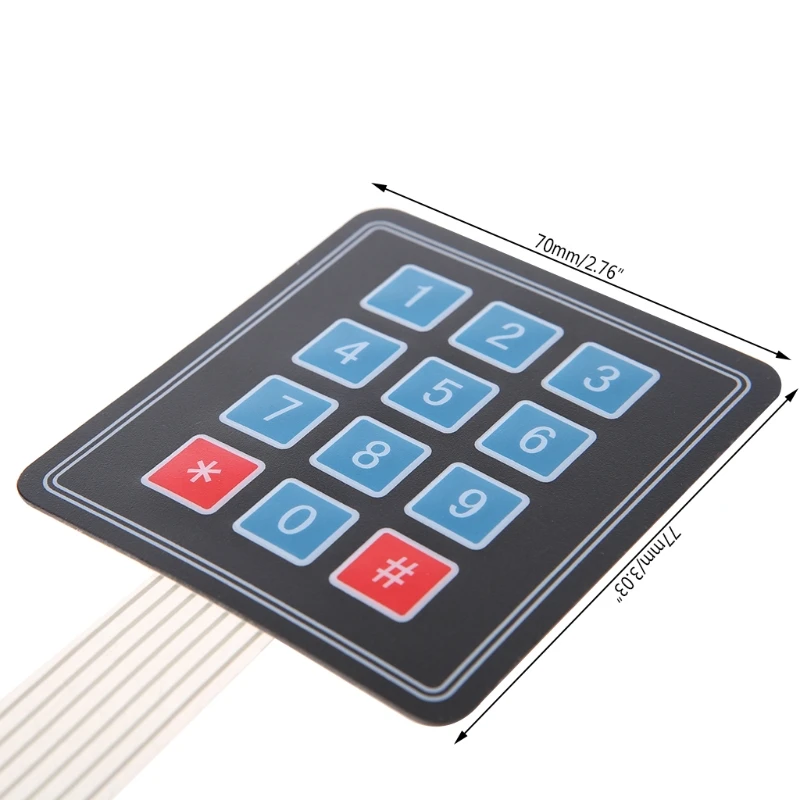 

Matrix Array 12 Key Membrane Switch Keypad Keyboard For AVR 4 x 3