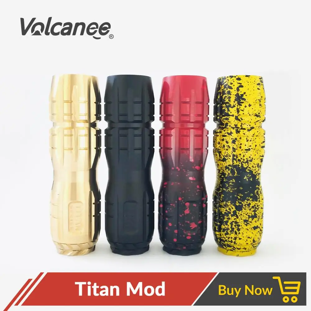 Volcanee Titan Стиль Vape Mod латунь Материал с фокусным расстоянием 25 мм Диаметр 510 нитки Fit