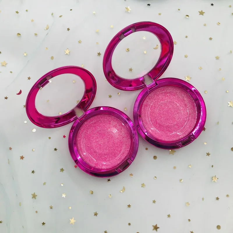 3D норковые ресницы оптом под заказ черный/розовое золото/розово красный круглый