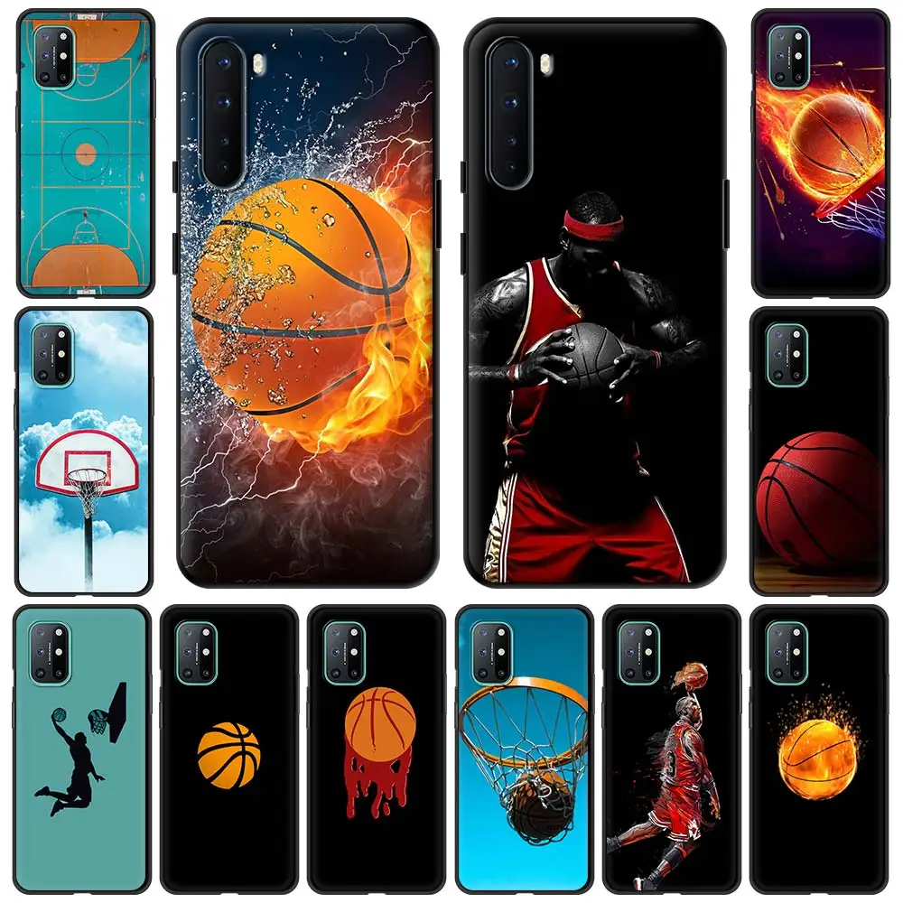 

Basketball baske Phone Case For OnePlus 9 8 7 7T Pro 9RT 9R 8T Nord N100 N200 N10 CE 2 5G Z Soft Silicone Black Cover Couqe