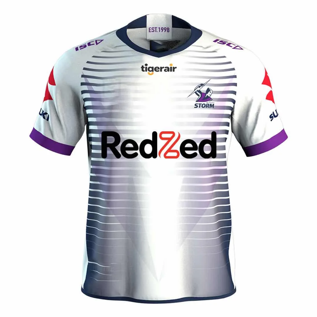 

2021 Melbourne Away Rugby Jersey Nrl Men's Sports Shirt S-5XL