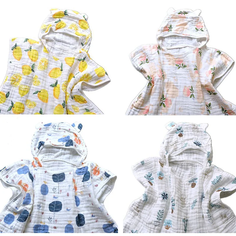 Муслиновое хлопковое детское банное полотенце пляжное накидка с рисунком Ins для