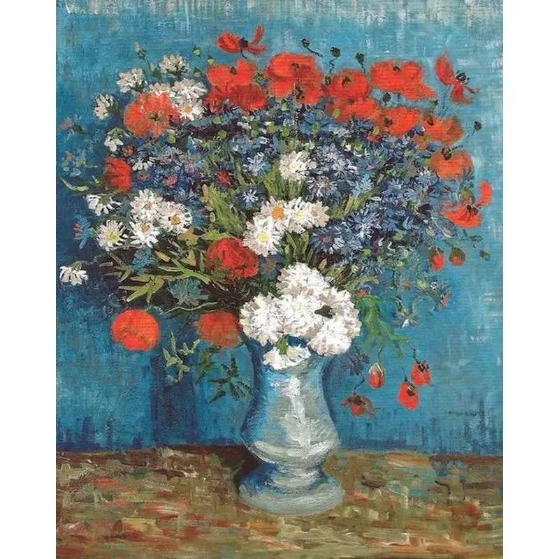 

GATYZTORY Painting By Numbers 40x50cm Frame On Canvas White Flower In Vase Oil Picture By Number Home Living Room Decor Arts