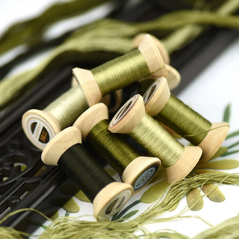 Вышивальная нить Suzhou/шпуля из шелковой нити/Цветочная линия/шелковая