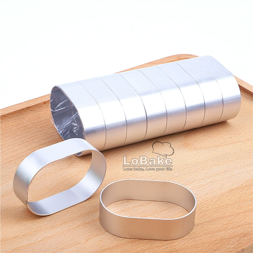 (10 шт./лот) Высококачественная Геометрическая овальная алюминиевая форма в форме