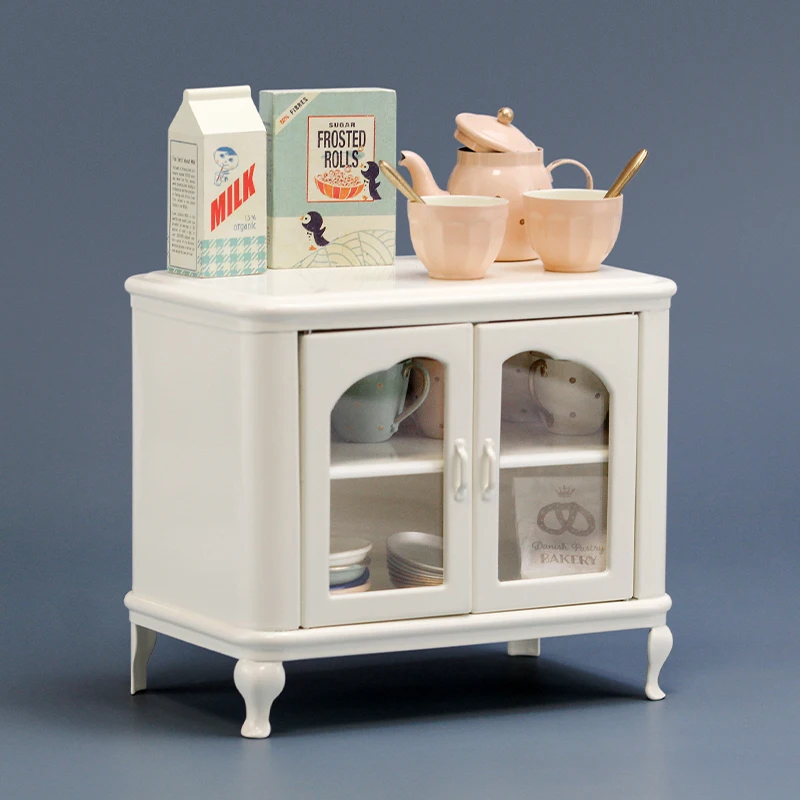 aizulhomey metal storage cabinet bjd doll furniture 16 lockers kitchen utensils kettle cup set cupboard blyth lol accessories free global shipping