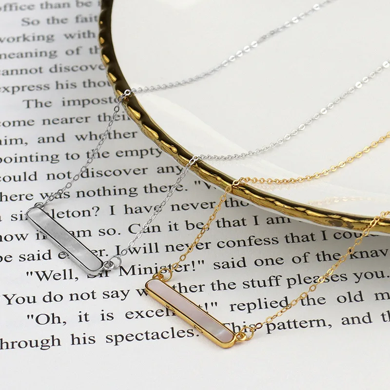 

BUDROVKY S925 стерлингового серебра 2020 мрамора один он-лайн кулон ожерелье ювелирные изделия для женщин подарок для подруги