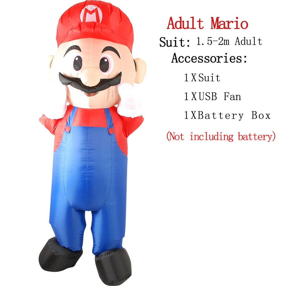 Mario ET-Alien надувной костюм монстра страшный зеленый инопланетянин Косплей Костюм для взрослых День благодарения Рождественская вечеринка фестиваль сцена - Цвет: Mario