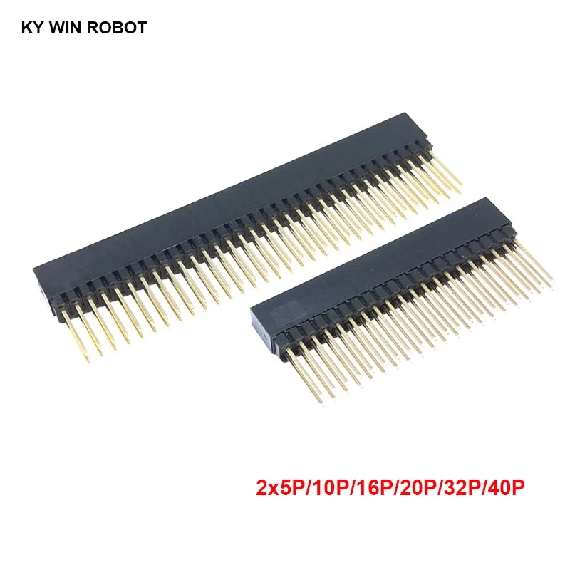 

1 Piece 2.54mm 2x4P/5P/10P/16P/20P/32P/40P Pin Female Stacking Header Connector Dual Row 2x20P PC104 For Raspberry Pi 2 Mode