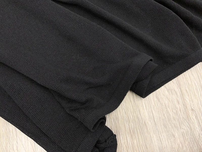 

Women's Black Knitted Midi Skirt Elastic High Waist A-line Ladies Patchwork Long Skirts 2020 Spring New Female Clothes