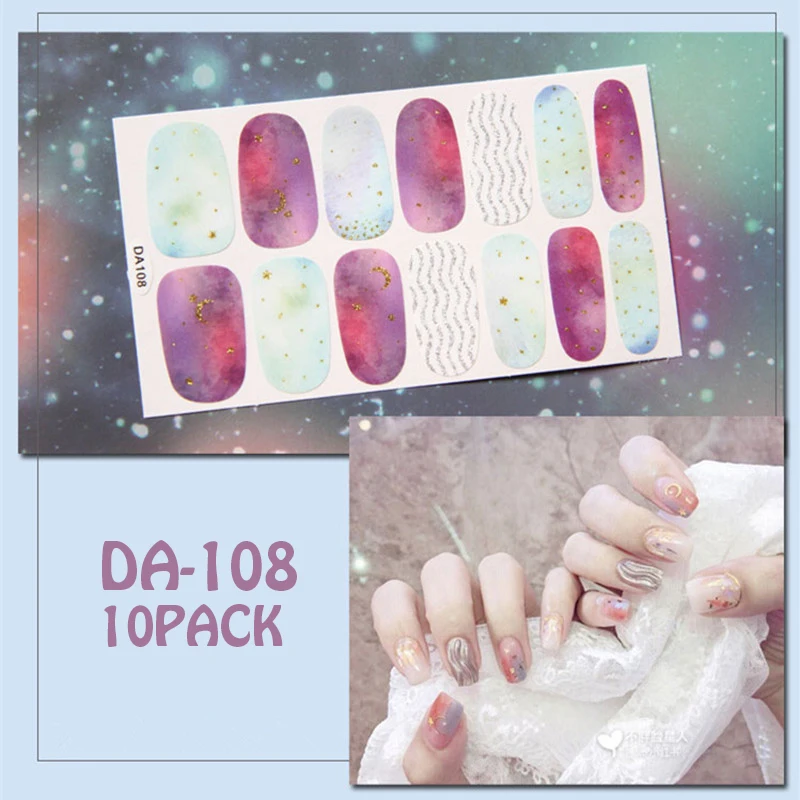 10 шт. наклейки для ногтей улыбка | Красота и здоровье