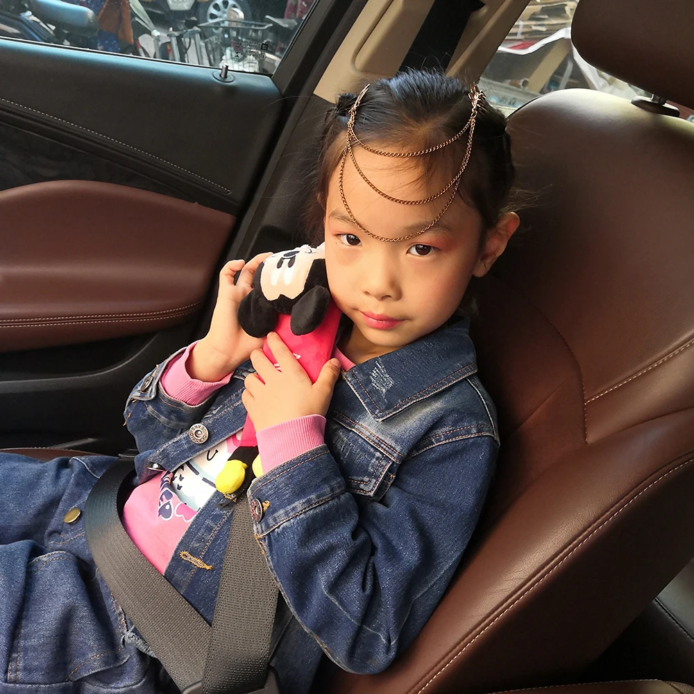 Мягкая микрофибра Накладка для ремня безопасности автомобиля ремень с