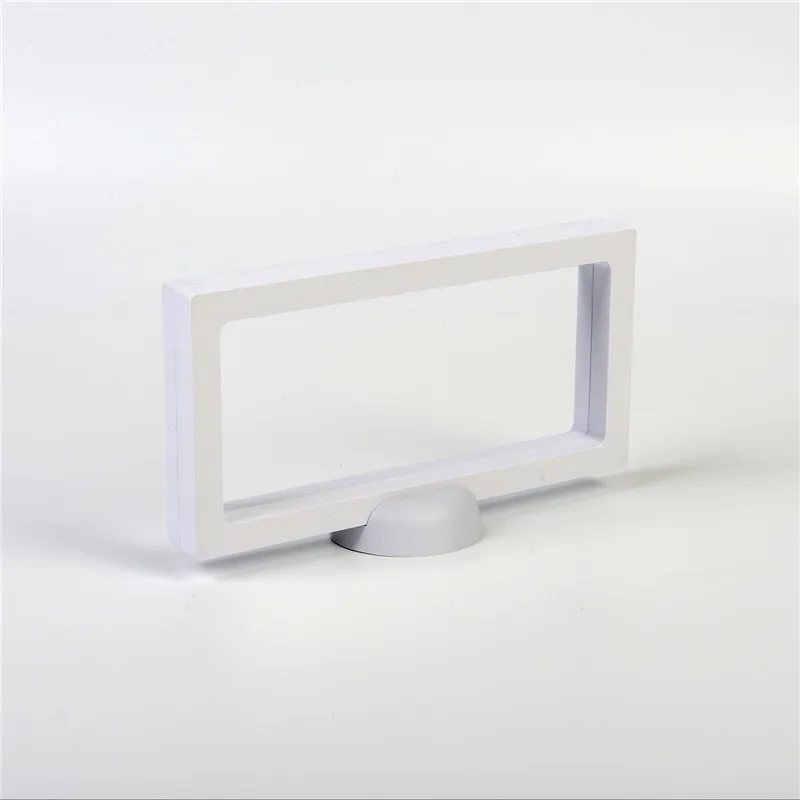 

Double side visible plastic Dispaly Frame for banknote cards pen jewelry Transparent display stand house decoration