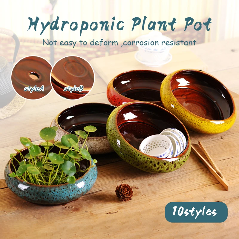 

Ceramic Flower Pots For Juicy Plants Small Bonsai Pot Home Garden Decor Ornaments Mini Cactus Lysimachiae Succulent Plant Pots