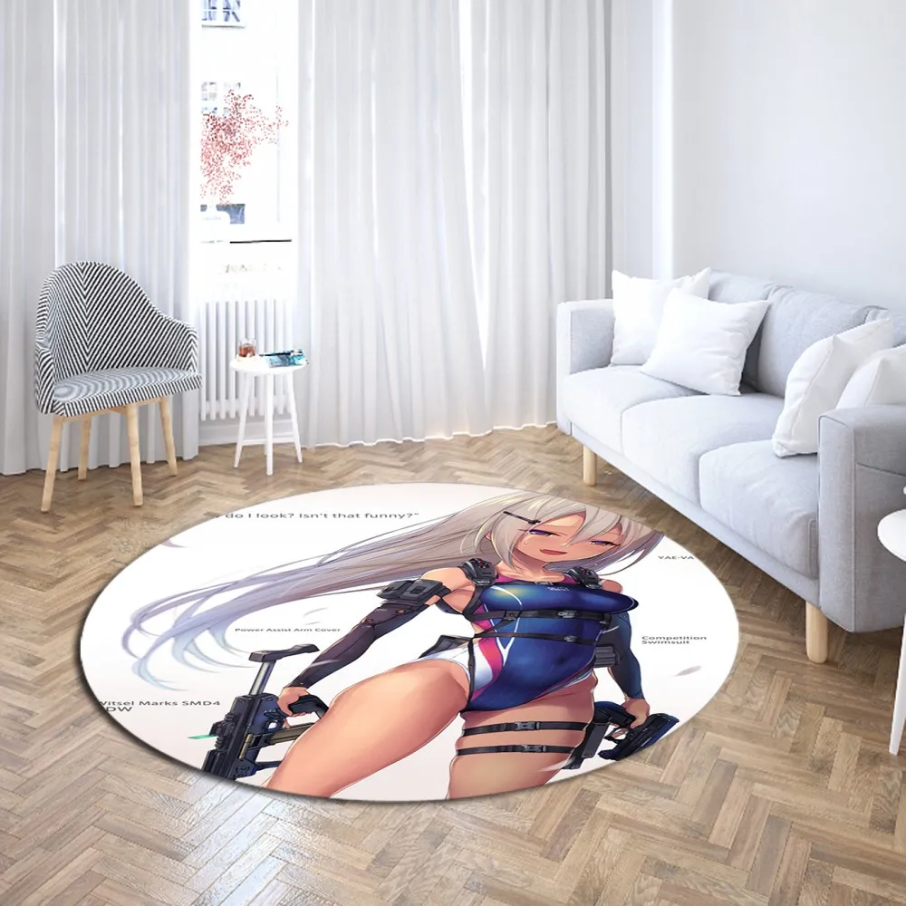 Сексуальное бикини девушки круглый ковер 3D принт в стиле японского аниме ковры
