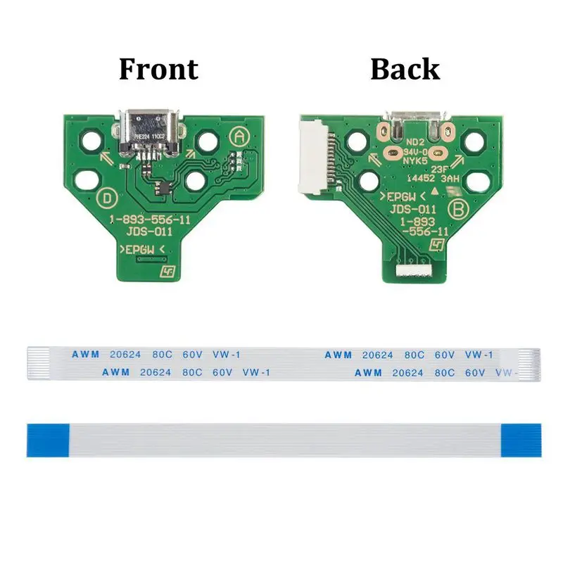 Горячая зарядка USB порт разъем плата JDS 011 для SONY PS4 контроллер + 12 pin кабель