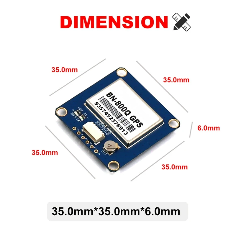 BN-800Q gps модуль QMC5883L AMP2.6/PIX4/PIXHAWK GNSS ГЛОНАСС двойной для дрона |