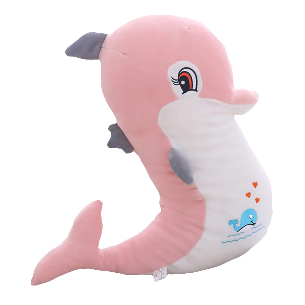 

1pc Cartoon Dolphin-designed Plush Doll Adorable Kids Hanging Plush Doll
