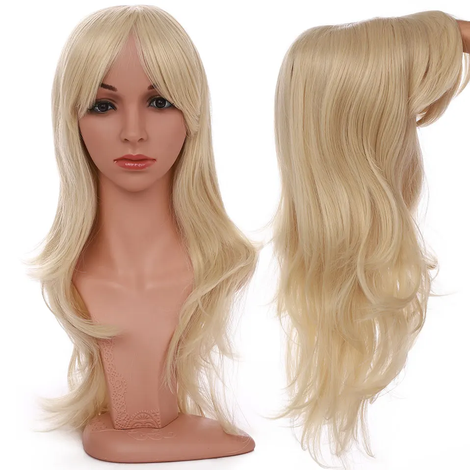 Длинные волнистые парики S noilite для косплея красные зеленые розовые черные синие