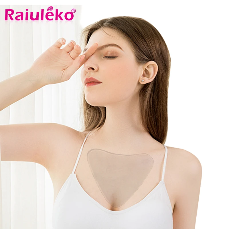 

Wrinkle Free Rejuvenated Chest Pad Reusable Anti Wrinkle Chest Pad Silicone Removal Patch Face Skin Anti Aging Breast Lifting