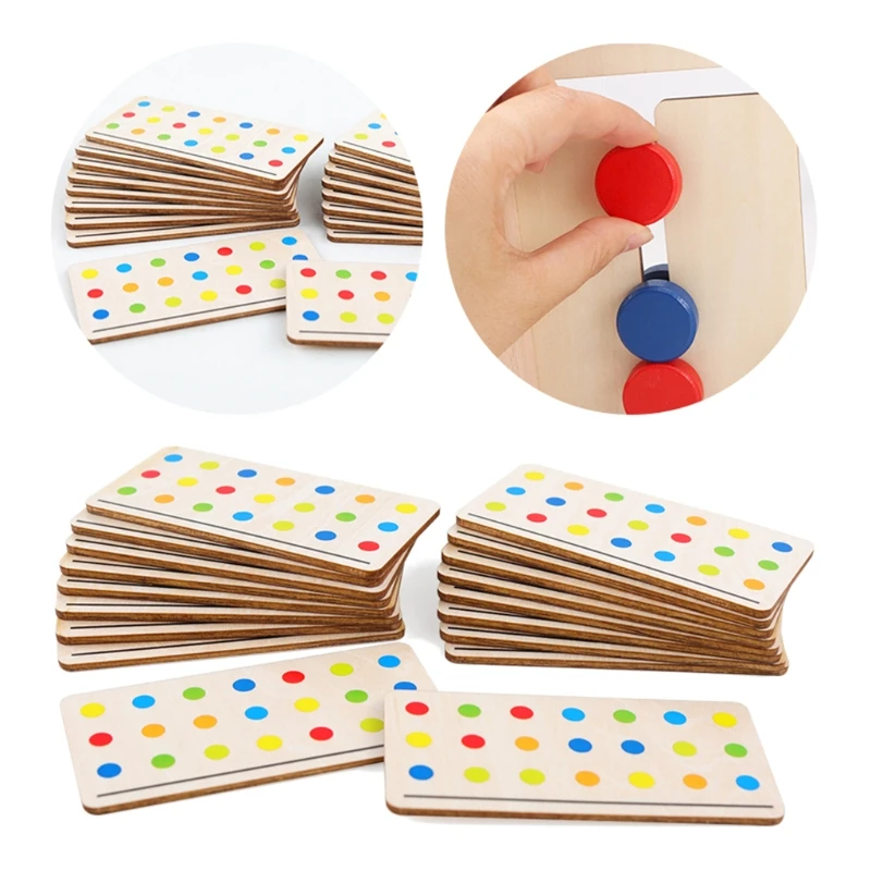 

Preschool Learning Toys Slide Puzzle Board Color Shape Sorting Wooden Education Game for Boys&Girls Age 3+ Years Old