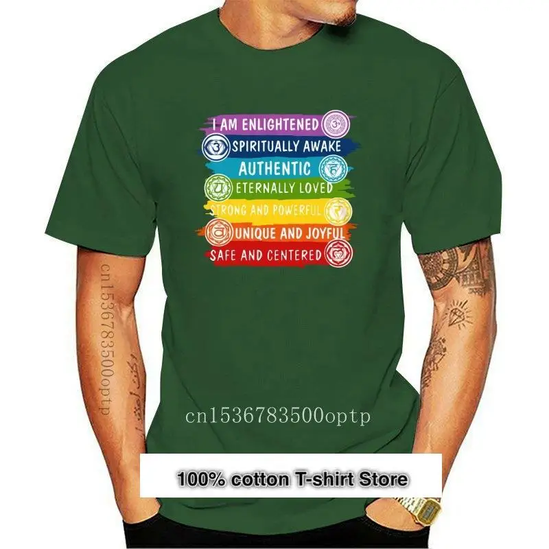 

Camiseta de 7 Чакры для мужчин и женщин, camisa с вибрацией uplighting (1), nueva