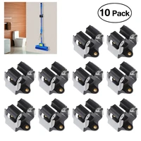 pixnor 10pcs broom hanger mop and broom holder broom organizer grip clips wall mounted garden storage rack with screws a20