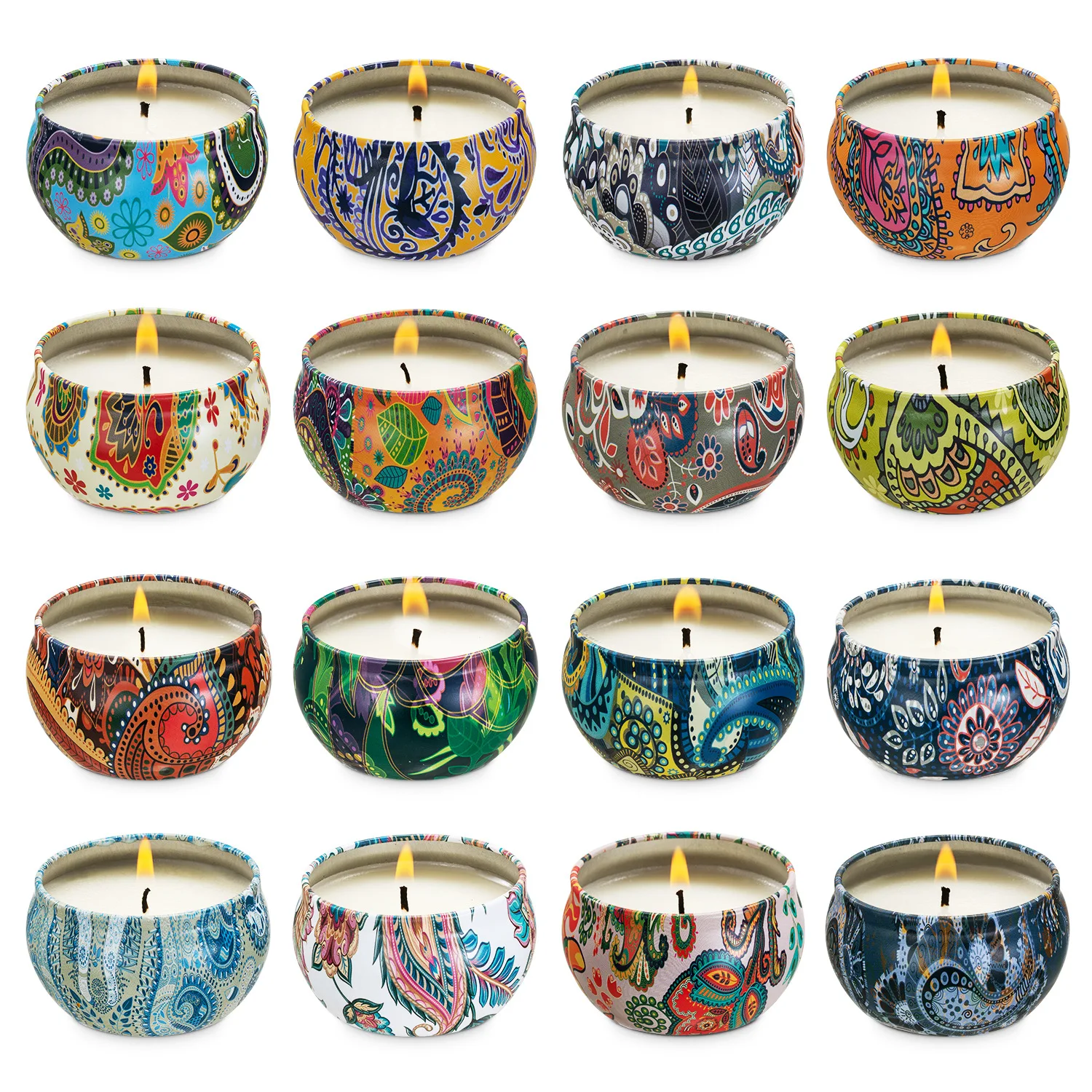 

TECHOME Soybean Wax Plant Essential Oil Aromatherapy Candles Set For Women Candles Scented for Home Candle Jars Home Decoration