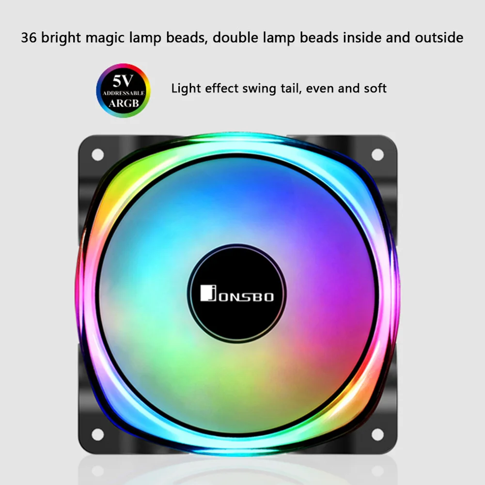 Вентилятор JONSBO для настольного ПК 120 мм с RGB Подсветкой|Кулеры и системы