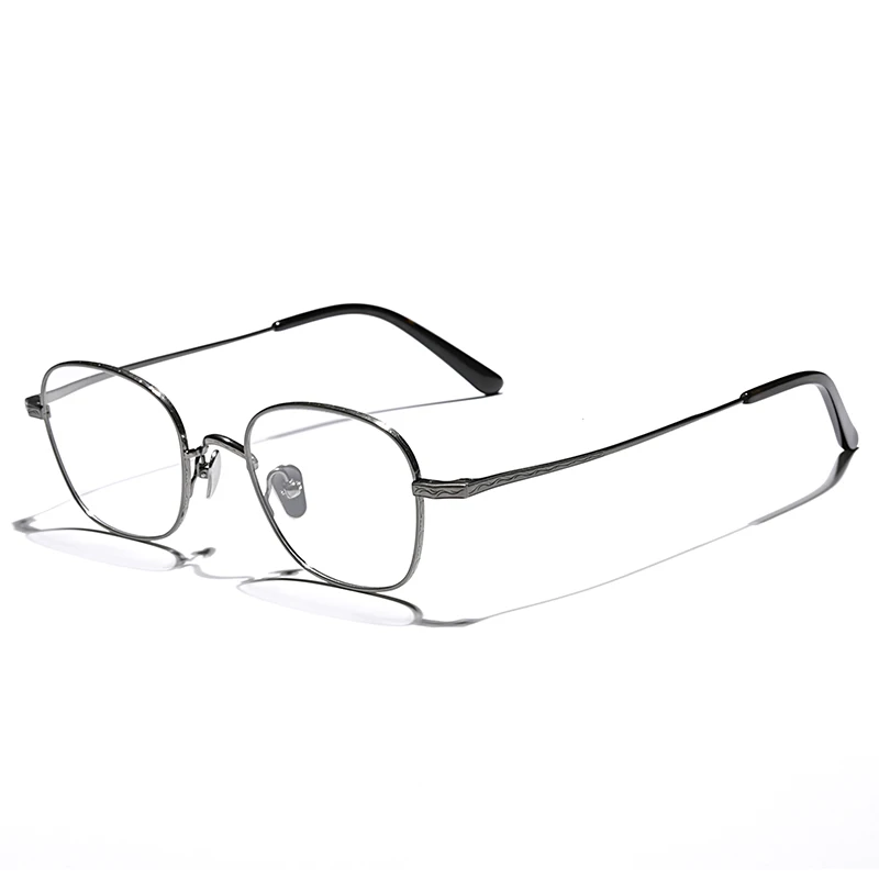 

pure titanium glasses frame man Classic square brand optical eyeglasses prescription Myopia reading woman eyewear