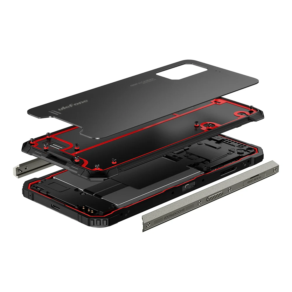 Глобальная группа 48MP Тройная камера Ulefone Armor 7 Finfgerprint ID And Face Unlock 6,3 ''Android 9,0 телефон 128GB 8GB NFC 5500mAh