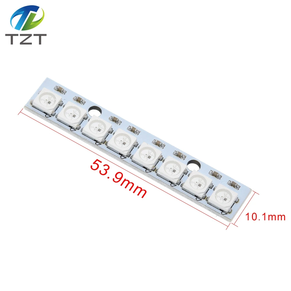 Завеса палка 8 канальный сетевой видеорегистратор WS2812 5050 RGB светодиодный свет