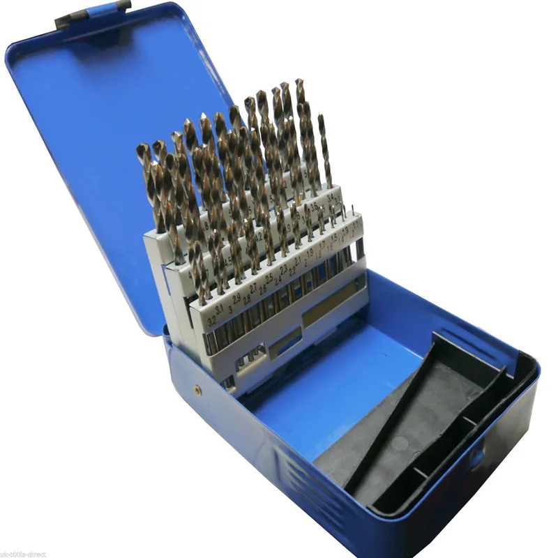 51pc Engineering Drill Bit Set Hss 1 - 6mm in 0.1mm Increments | Инструменты