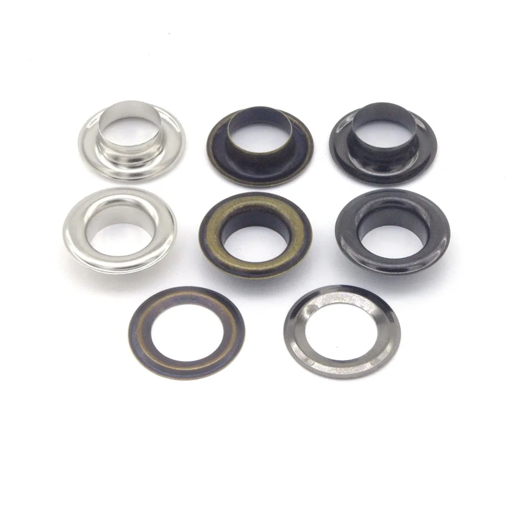 Оптовая продажа 50 компл./Лот металлические латунные люверсы без шитья с шайбой 23 5