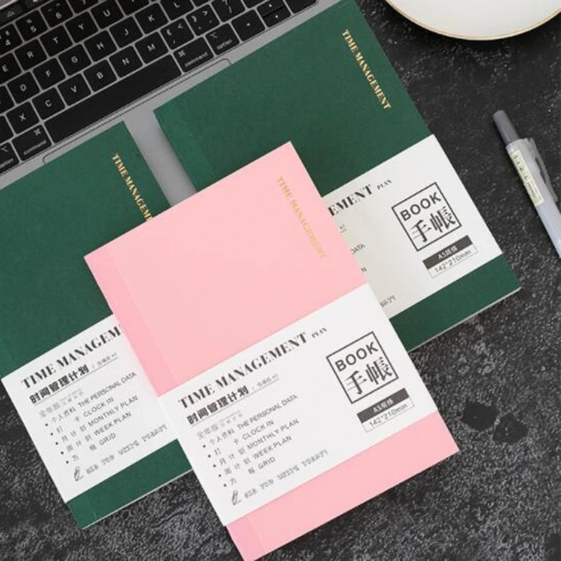 

A5/A6 Students Grid Notebook Personal Writing/Sketching Notebpad Lock Line Binding 200 Pages for Travelers Artist Writer