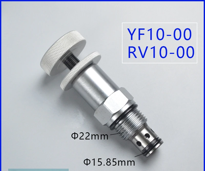 הידראולי לחץ ויסות RV10-00 ישיר למשחק גדול-ידית הברגה מחסנית הקלה שסתום YF10-00