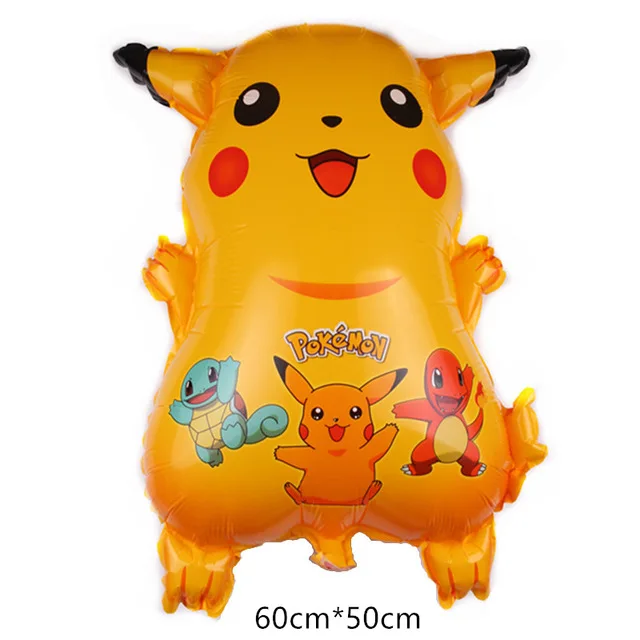 1pc Новинка 12 дюймов Мультяшные шары Пикачу pokemon go expression шарики для день рождения вечерние украшения для детского душа детские игрушки в виде героев - Цвет: 1pc