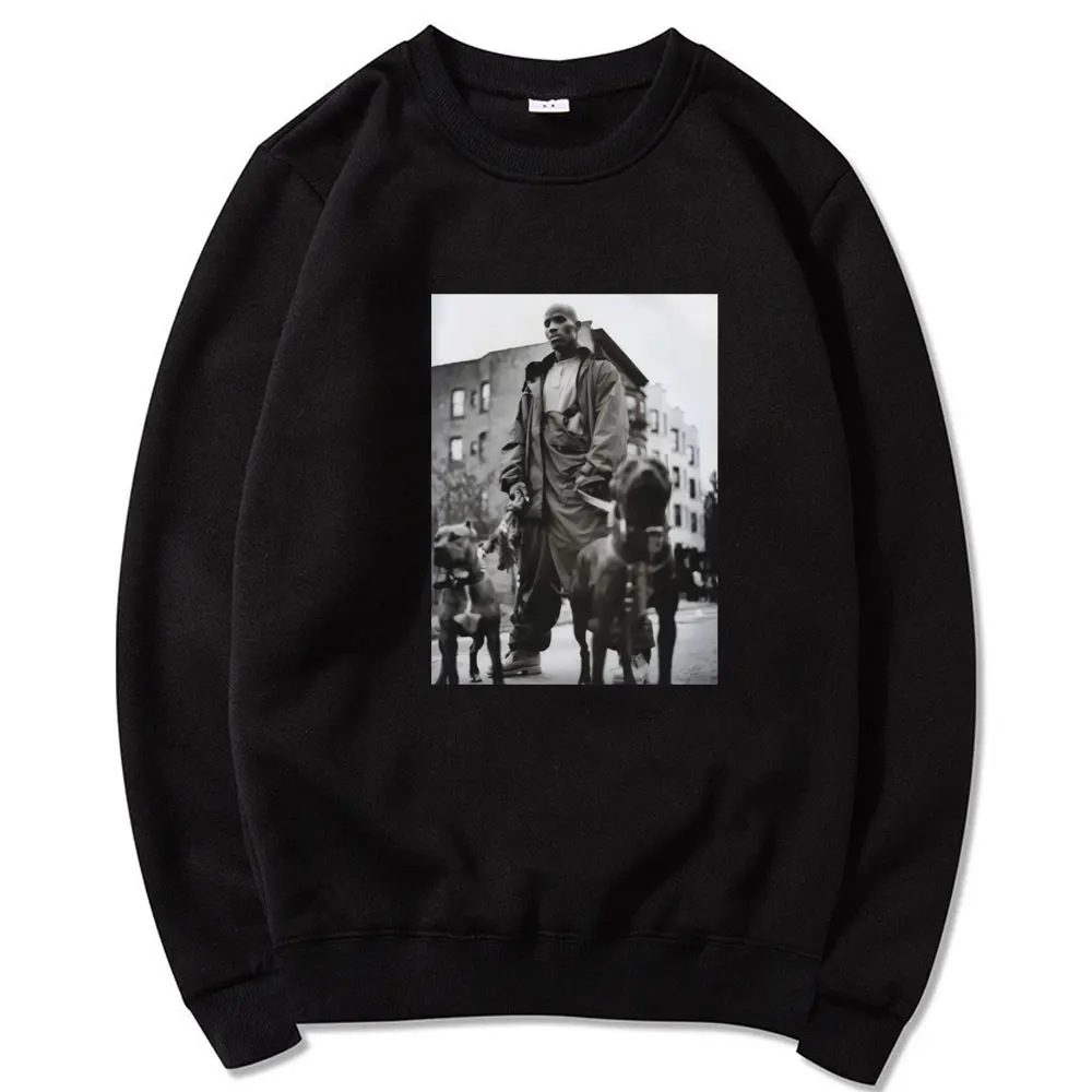 

DMX pullover mens American Rapper Dark Man X street Harajuku Hedging sweatshirt mens Loose casual crew neck pullover Sweatshirt