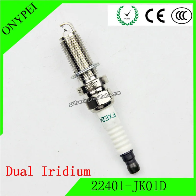 4 шт. 22401-JK01D FXE24HR11 двойной иридиевая Свеча зажигания для Nissan 370Z Infiniti Q70 QX50 3,7 FXE24HR-11 3457 22401 JK01D 22401JK01D