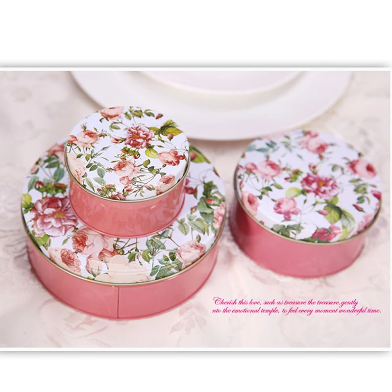 6 шт./лот Мини жестяная коробка для конфет ящики хранения печенья металлическая